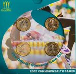 2002 £2 - COMMONWEALTH GAMES TWO POUNDS - BRILLIANT UNCIRCULATED - BU COIN PACK