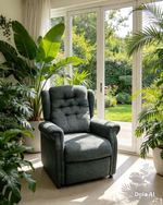 Rise & Recline Armchair Electric Oak Tree Mobility Green Free Delivery 🚚