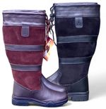 COUNTRY LEATHER RIDING BOOTS  KTY Equestrian Ladies Waterproof Wide SALE cheap