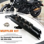 1Set SLIP ON EXHAUST DUAL EXHAUST PIPE FOR KAWASAKI ELIMINATOR 450 500 2024+