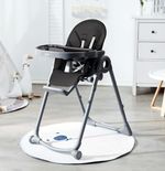 3-in-1 Baby High Chair Folding High Chair for Baby Seat Toddler Chair - Black