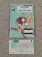 Rugby World Cup 1991 England v New Zealand Pool 1 Game 1A programme/ticket
