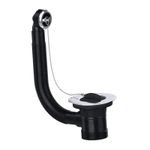 Kitchen Sink Overflow Combi Waste With Plug & Chain Round Chrome Drain