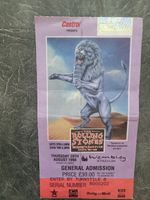 Rolling Stones Wembley Ticket Stub For August 20th 1998