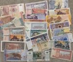 (New) Job Lot Of 50 Banknotes Foreign Currency Of The World NEW UNC Uncirculated