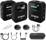 SYNCO G2(A2) Wireless Lavalier Microphone 2.4GHz For Camera Phone Vlog Recording