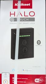 Kwikset Halo Touch Wi‑Fi Fingerprint Smart Door Lock Deadbolt Iron Black