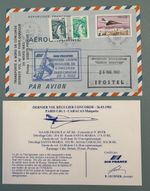AEROGRAMME Last Flight CONCORDE 1982 Paris Caracas Certificate