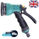 8 Function Spray Nozzle - Water Hose Gun Multi Pattern Garden Adjustable Mist