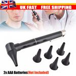 Ear Nose Care Inspection Scope Lighted Pen Otoscope Nose Throat Style Black UK