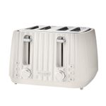 Emperial 4 Slice Toaster High Lift 7 Browning Levels Defrost Reheat - White