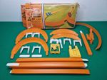 Complete Vintage 1960s Hot Wheels Race Action Set in Tatty Original Box No Cars