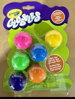 Crayola Globbles Fidget Toy (6ct), Sticky Stress Ball for Adults & Kids, Squishy