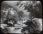 Photo EAST LYN THE ROCKY STREAM BED EXMOOR DEVON C1890 Magic Lantern Slide