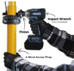 J-Strut Starter Pack: 5× Adjustable Floor Props Size 1 (1.75–3.12 m) + 1x Pinion