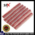 10 PCS TYRE PUNCTURE REPAIR KIT STRIPS TUBELESS TIRE PLUG CAR VAN BIKE UNIVERSAL