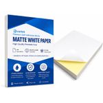 A4 Sticker Paper, White Matte/HQ Matte, Printable Self-Adhesive Label Sheets