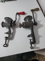 2 X Meat Grinders Post 1920s