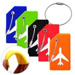 2 x Rosemax™️ Silicon Luggage Tags Baggage Labels Suitcase ID Tag Highly Visible