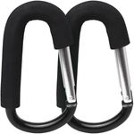 2x Carabiner Baby Buggy Clips Pram Bag Hooks Pushchair Buggies Stroller Walker.