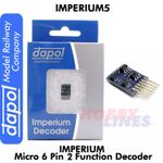 Imperium5 Micro 6 Pin 2 Function Decoder Imperium 5 Dapol Model Railway