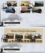 2025 GB STEAM LOCOMOTIVE STAMPS +MINI SHEET FIRST DAY COVERS FDCs *NICE  25.9.25