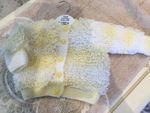 New Hand Knitted Baby Loopy Cardigan