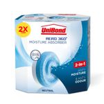 UniBond AERO 360 Moisture Absorber Neutral Refill Tab ultra-absorbent 2 x 450g