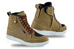 Mens Brown Leather Motorcycle Motorbike Racing Touring Sneaker Boots Biker Shoes