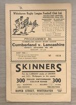 RUGBY LEAGUE PROGRAMME / COUNTY CHAMPIONSHIP CUMBERLAND V LANCASHIRE 1965