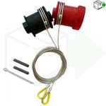 Cardale CD PRO Safelift Garage Door Cables Wires Wessex B&Q Pulleys RED & BLACK