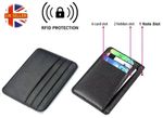 Slim Wallet for Men | RFID Blocking Minimalist  Black Credit Card Holder^***
