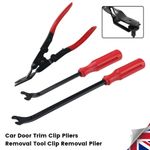 Trim Clip Removal Pliers Car Tool Door Panel Fascia Dash Upholstery Remover Set