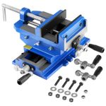 VEVOR Cross Slide Drill Press Vise 4 Inch 2 Way X-Y Axis Bench Vise Cast Iron