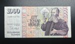 Iceland (Sedlabanki Islands) 1000 Kronur 2001 Good Condition Circulated Banknote