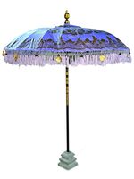 Bali Sun Parasol 2m Lilac and Gold Garden Umbrella