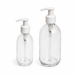 Clear PET Bottles 250ml & 500ml with 28mm Neck & 1.5ml Lotion Pumps