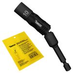 SabreCut 10mm Pivoting Magnetic Nut Driver Dual Mode 1/4" Hex Shank 89mm Length