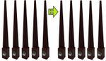 10 X 75mm Fence Post Spike Support Holder Rust Resistant Metal Steel Stakes UK