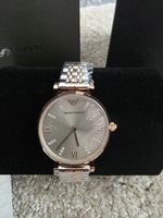 Emporio Armani AR1840 Women Quartz Grey Dial Two-Tone Watch Box/Papers