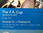 Official FA Cup Final Programme 2002, Arsenal v Chelsea, 4th of May 2002
