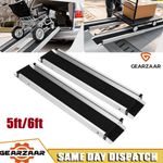 Pair of 6ft / 5ft long Telescopic Ramps -Longer Lip for Loading over Car Bumpers