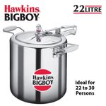 Hawkins Bigboy Pressure Cooker 22 Litre Aluminium Cookware Multi Pot Kitchen