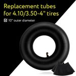 2x 4.10/3.50-4 inch Inner· Tube Bent Valve Innertubes Wheelbarrow Wheel Tyre UK