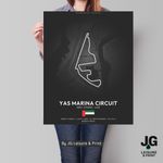 Abu Dhabi Formula One F1 Circuits Tracks Picture Print - wall art poster