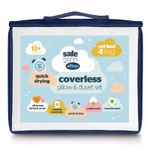 Silentnight Safe Nights Coverless Cot Bed Duvet & Pillow Set Soft Hypoallergenic