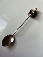 Japanese Sterling Silver Toshikane Spoon, FUKOROKUJI Patron Of Wisdom 