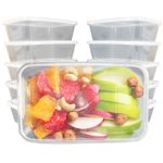 750ML DISPOSABLE MICROWAVE FOOD CONTAINERS AND LIDS LARGE REUSABLE
