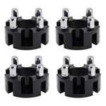 2 Inch Golf Cart Wheel Spacers Kit With Lug Nuts Black For Yamaha Club Car Ezgo