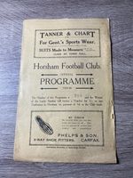 Horsham FC “A” V Bognor FC “A” Boxing Day 26/12/1929 1929-30 Programme